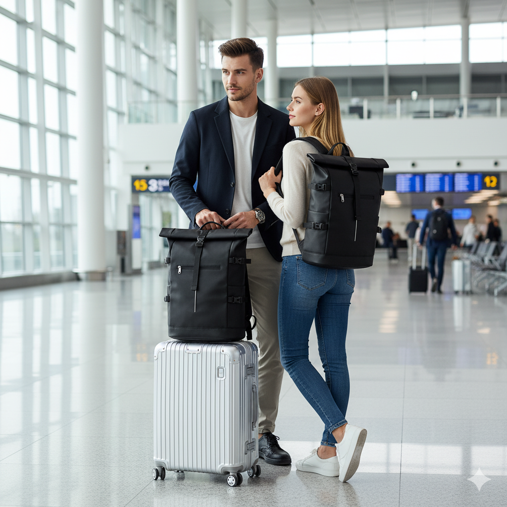 OZUKO Waterproof Travel Backpack (20–35L) – Multifunction Laptop & Outdoor Pack