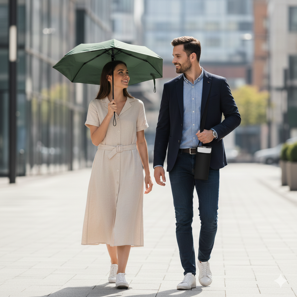 Mini UV Protection Pocket Umbrella – Lightweight Rain & Sun Parasol