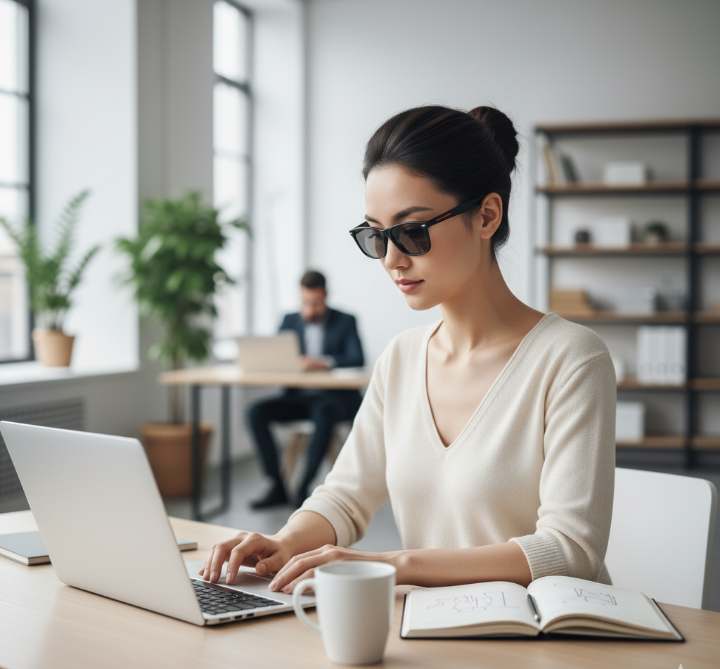 SENBONO E13 Smart Glasses Outdoor Smart Sport Hands-Free Call Music Headphone Anti-Blue Eyeglasses Wireless BT Voice Sunglasses