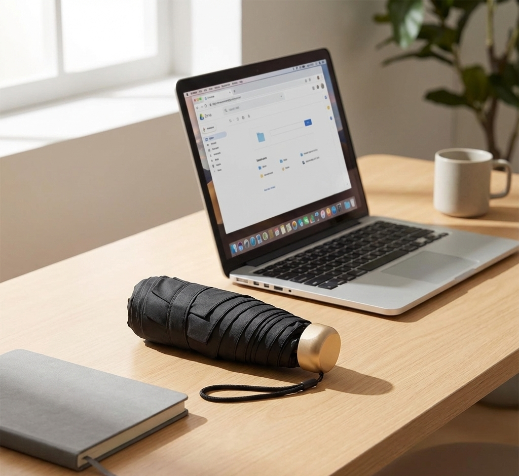 Mini UV Protection Pocket Umbrella – Lightweight Rain & Sun Parasol