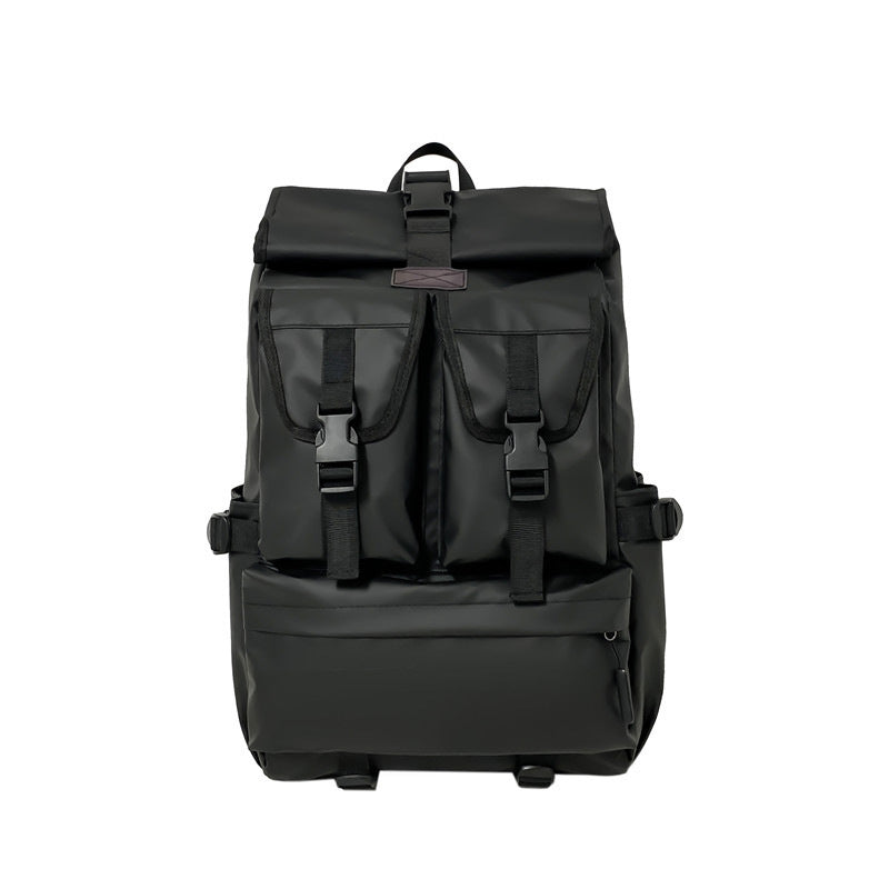 Versatile Black Travel Backpack – Large Capacity, Functional Design