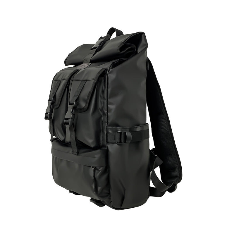 Versatile Black Travel Backpack – Large Capacity, Functional Design
